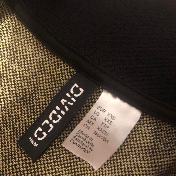 H&M Yellow and Black Argyle Mini Dress - Picture 3 of 5